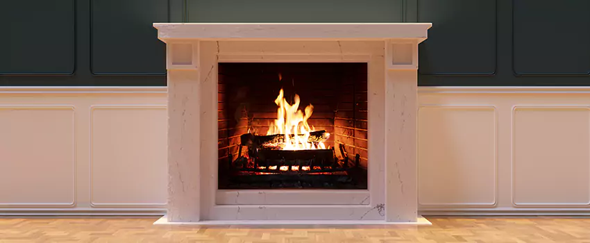 Open Flame Wood-Burning Fireplace Installation Services in University Park, Texas